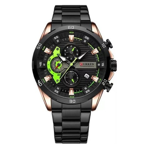 Reloj Curren 8402 Cuarzo Acero Inoxidable Cronógrafos Resist