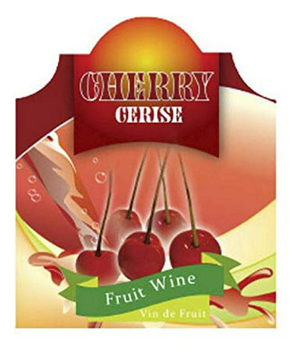 Wine Labels Pack Of 30 Cherry Fruit Wine Stencil Font Design