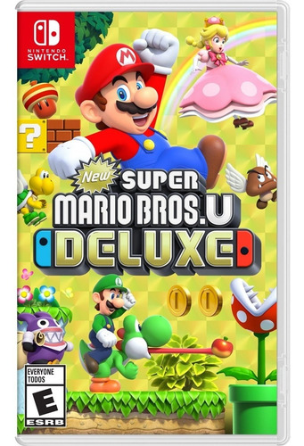New Super Mario Bros U Deluxe Switch Mídia Física Lacrado