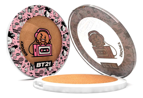Iluminador Compacto - Bt21 Shooky Golden Dreams