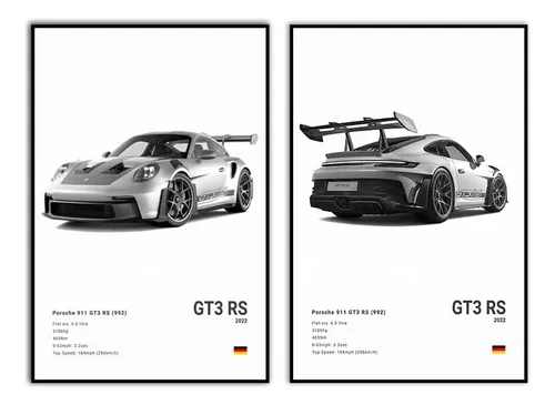 Vejia Póster De Coche En Lienzo Para Pared 911 Gt Turbo Cart