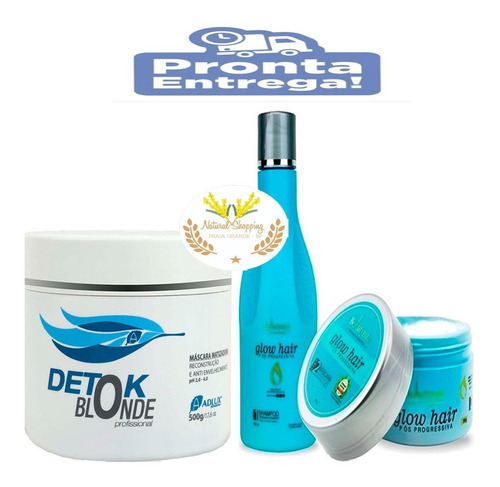 Kit Detok Hidratação Profissional Pós Progressiva Amazon Bsk