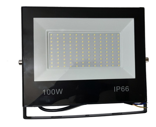 Reflector Led 100w Tipo Tableta Color De La Carcasa Negro Color De La Luz Blanco Neutro 120-110v