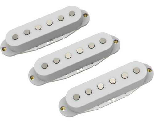 Set 3 Micrófonos Ds Pickups Ds12 Cool Blanco - Plus