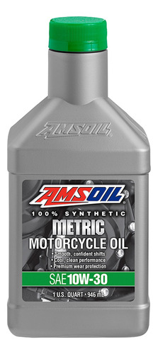 Aceite Amsoil Metric 10w30 Full Sintetico Para Motocicletas 