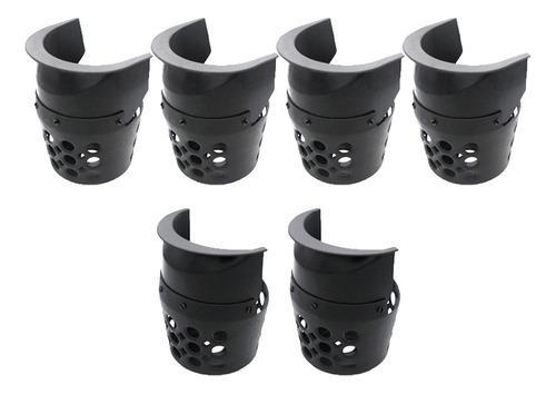 Qw 6 Bolsillos Para Mesa De Billar, Cestas Negras,