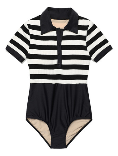Traje De Baño De Una Pieza, Bikini A Rayas, Para Mujer, Dise
