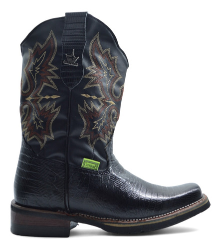 Bota Vaquera Rodeo De Hombre 100% Piel Calidad Premium