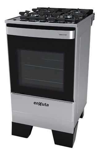 Cocina A Gas Enxuta Cenxv27542i Inox Mesada Vidrio