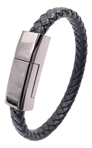 Pulsera De Cuero Pu Cable De Cargador Cable De Carga De