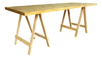 Comprar Mesa Tablon Sin Caballetes 200x80 Pino Macizo Quincho 