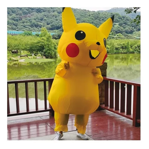 Fantasia Pikachu Inflável Pokemon Infantil Cosplay G0