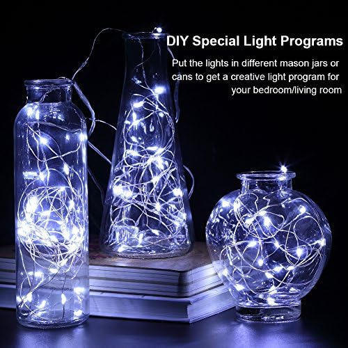 60 Luces Led De Hadas, 2 Unidades De 20 Pies, Funciona A Pil