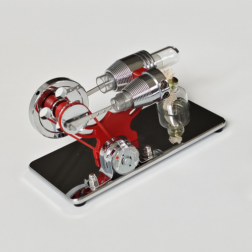 Modelo De Generador De Motor Stirling Con Led Para La Cienci