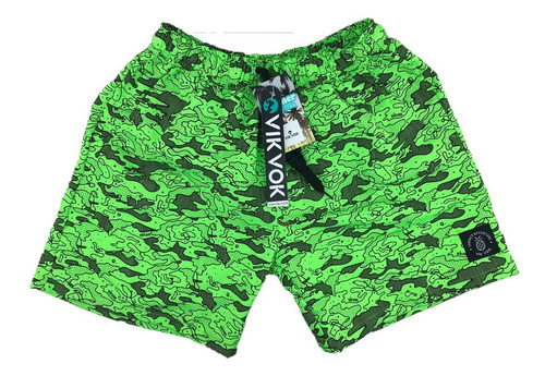 Short De Baño Vik Vok Lifestyle Niño Verde  Cli