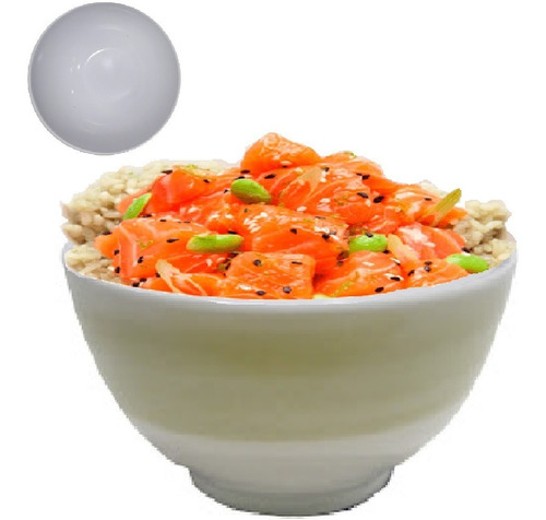 Jogo 6 Tigela Japonesa Bowl Oriental Melamina 700ml Cumbuca