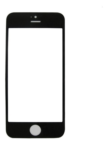 Cristal Compatible Con iPhone 5 5c 5g 5s Negro