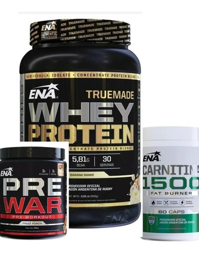 Whey Protein True Made Ena T + Carnitina Ena +pre War