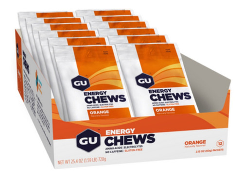 Gomitas Energeticas Masticables Gu Chews Caja X 12 Sobres