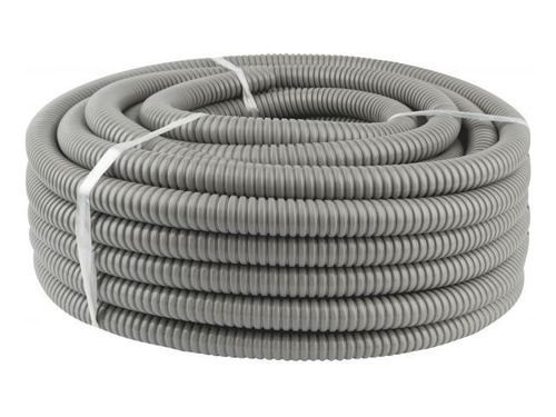 Conduit Flexible Metalico Con Pvc Gris 25mm Rollo 50mt Cert