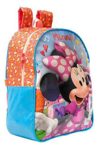 Mochila Costas Minnie Mouse Lancheira Infantil - Xeryus