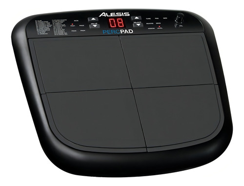 Pad Electrónico Alesis Perc Pad Tipo Octapad 4 Pads Pr Color Negro