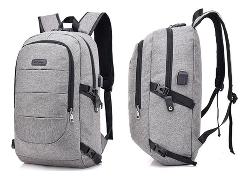Mochila Para Hombre Con Carga Usb, Mochila De Viaje De Gran