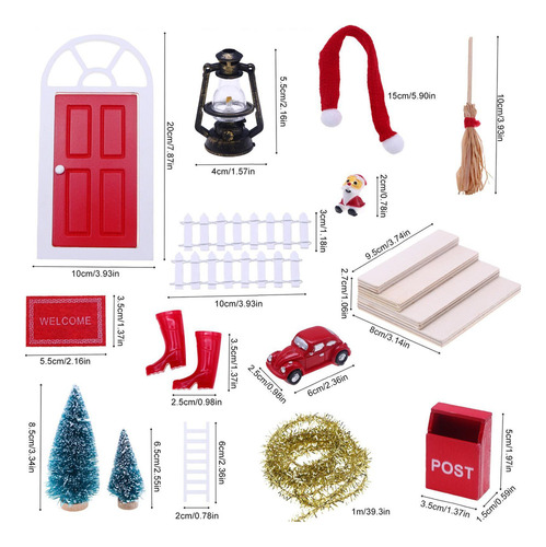 Decoraciones Navideñas Para Casas De Muñecas, Juguetes Simul