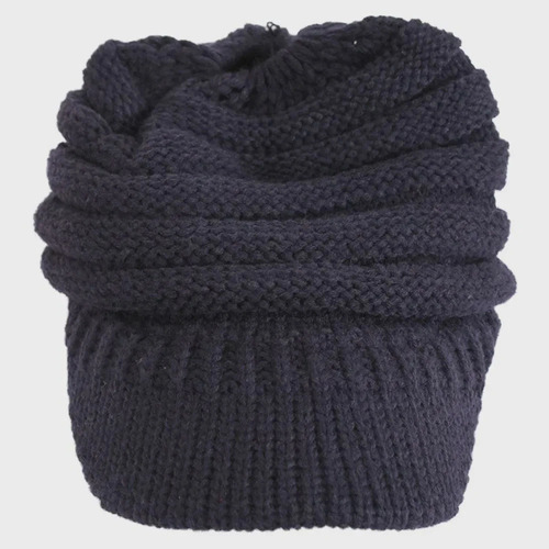 Boina Gorro Feminina Lã Touca Trança Aba Tricô Adulto Cabeça