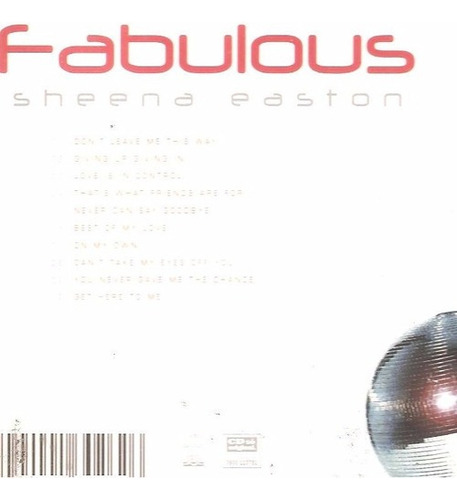 - Sheena Easton - Fabulous- Cd 2000