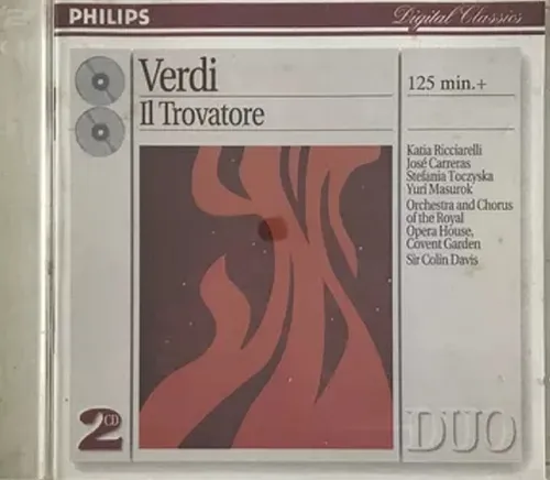 comprar Cd Duplo Verdi\u002Fcarreras\u002Froyal Opera House Iltrovatore