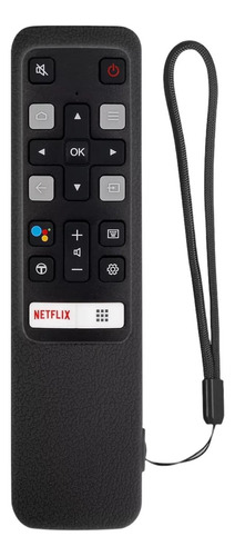 Funda De Silicon Para Control Remoto Tcl Rc802v Negro