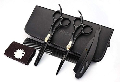 6 Inch Black Hairdressing Scissors Set, Cutting Scissors, Th