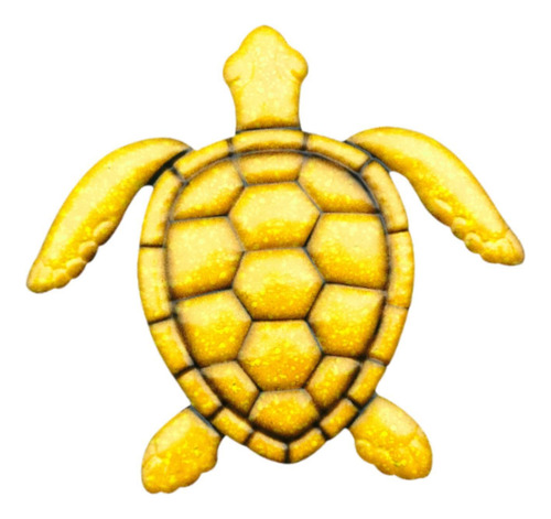 Tartaruga De Ferro Arte Da Parede De Arte Pendurada Amarelo