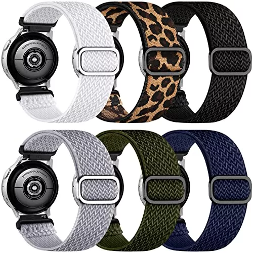 Correas de reloj para Samsung Galaxy Watch 4 para mujeres y hombres,  correas de cuero de repuesto para Samsung Galaxy Watch 4 de 1.575 pulgadas,  1.732