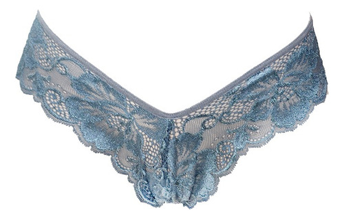 Tanga Corte V De Suave Y Bonito Encaje Co001 Gris