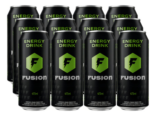 Energético Fusion Lata 473ml - 12 Unidades