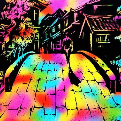 Papel Mágico Colorir A4 Com Bastão Kit C/ 4pcts