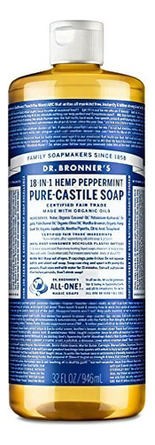 Dr. Bronner S - Pure-castilla Jabón Líquido (menta, De 32 On