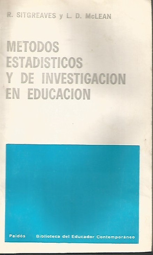 Metodos Estadisticos Y De Investigacion En Educacion N02316 