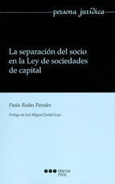 Libro Separación Del Socio En La Ley De Sociedades De Capita