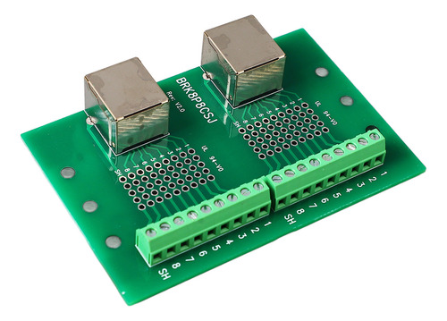 Placa De Conexión Ethernet De 2 Vías Rj45 Dual Network