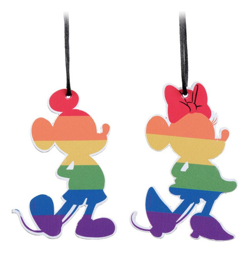 02un Enfeite Lgbt Pendente Mickey E Minnie Natal