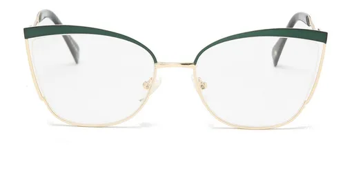 Lentes Anteojos Armazones Metal Mujer Cat Eyes Pin Up 24