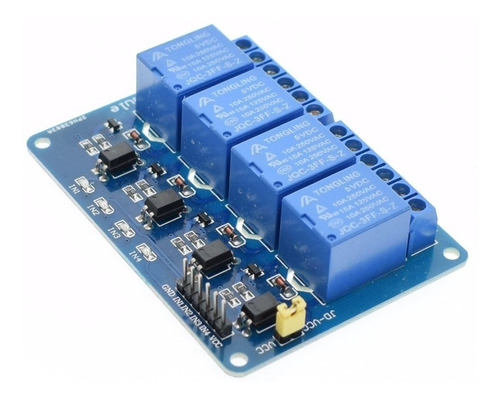 Módulo Rele 4 Canais 5v Com Optoacopladores Para Arduino!!!