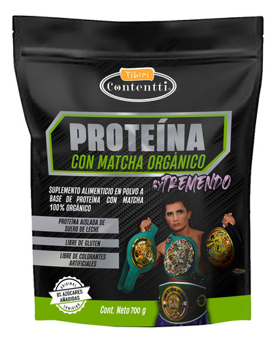 Tibiri Proteína + Matcha Orgánico; Control Peso, 0% Azúcar