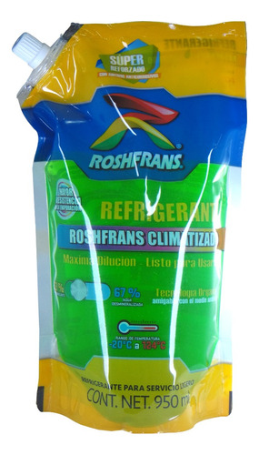 Anticongelante Verde Listo Para Usar 950 Ml Roshfrans
