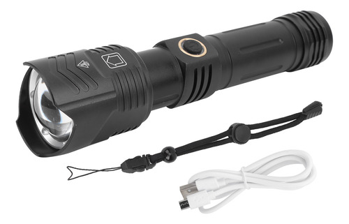 Linterna Impermeable, Antorcha De Carga Usb Portátil Para Ex