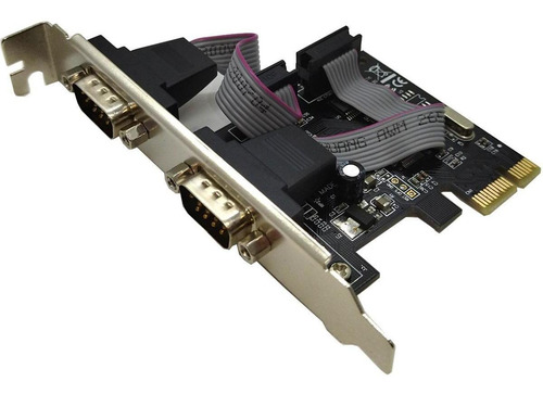 Imagem 1 de 5 de Placa Slot Pci Express Serial 2 Portas De Pci Lotus Lt-p610