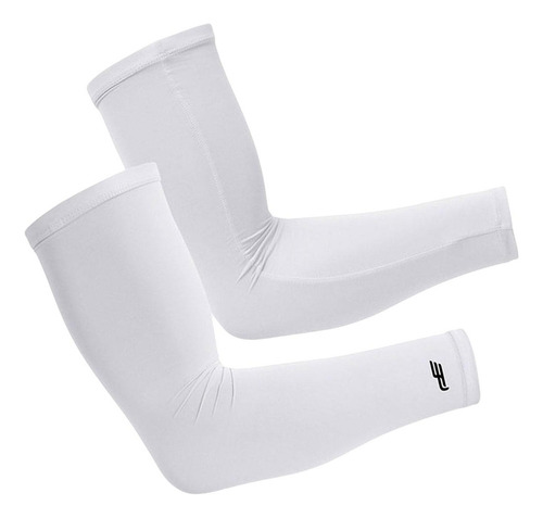 Mangas De Brazo De Refrigeración Protección Solar L Blanco